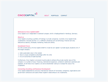 Tablet Screenshot of cinco-capital.com